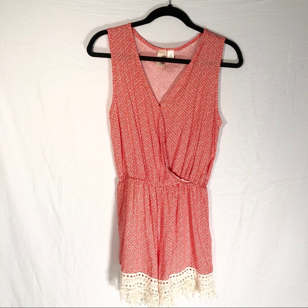 Anthropologie Birdcage Romper Size Small